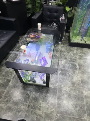 Stunning Modern Coffee Table Aquarium - Unique Shape ()