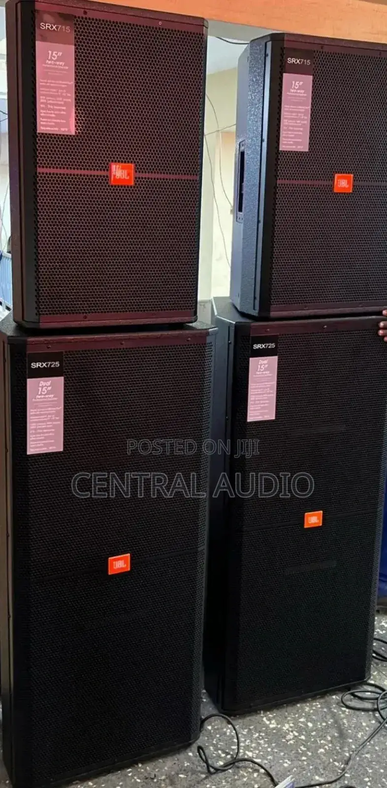 JBL Pa System Speakers 2pcs Full Range 2pcs Midrange