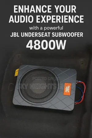 Best Quality 4800w JBL High Power Underseat Active Subwoofer Pure Bass