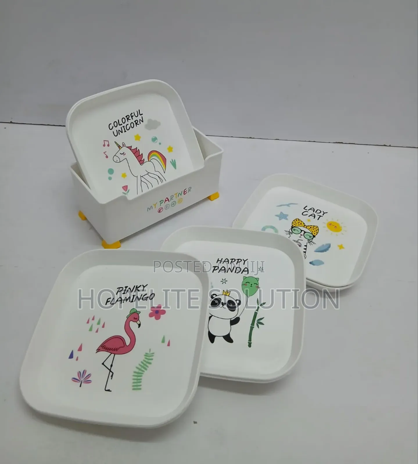 Kids Stack Plates With Stand