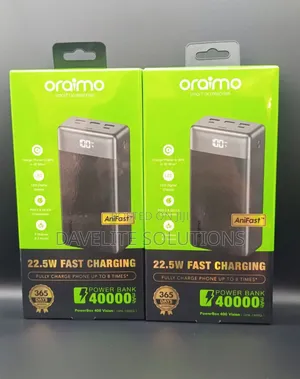 Powerbank - Oraimo Powerbox 400 Vision - Opb-P7400q - 40000mah - 22.5w
