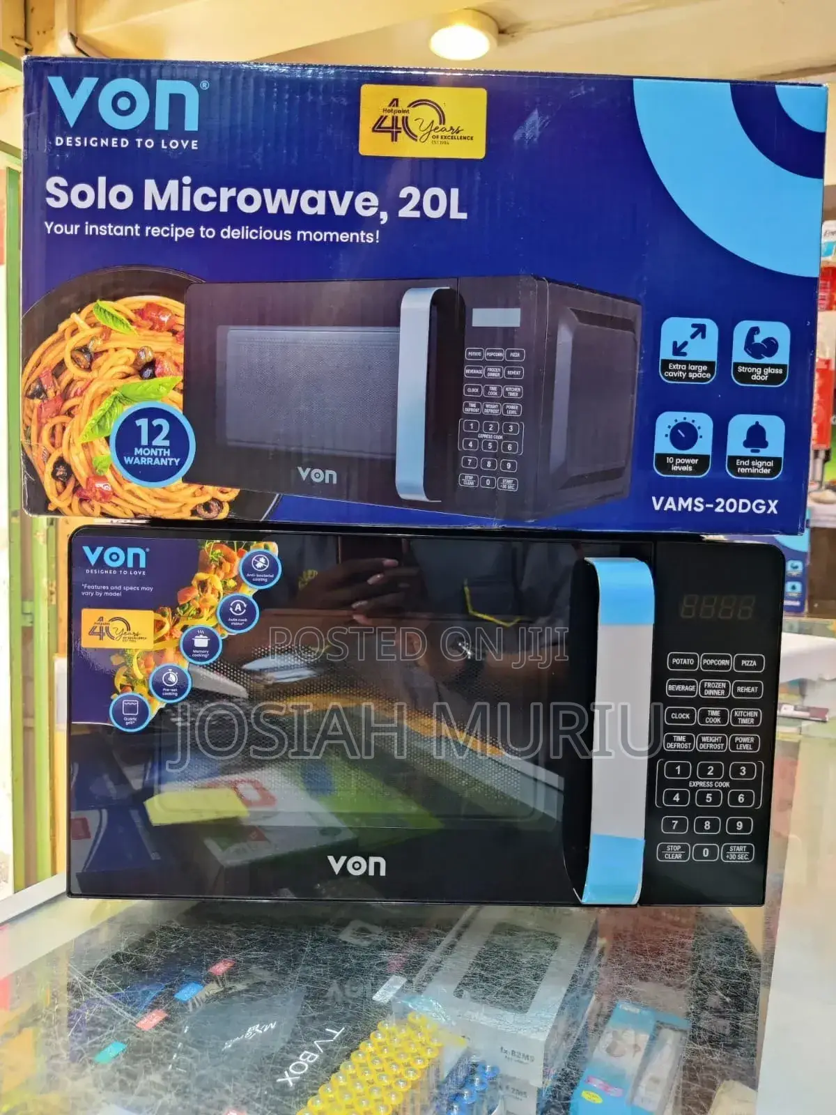 *Von Microwave 20l Digital 20dgx