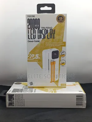 Original Tecno 20000mah Omni-Tank Power Bank (Model TPB-P204q)