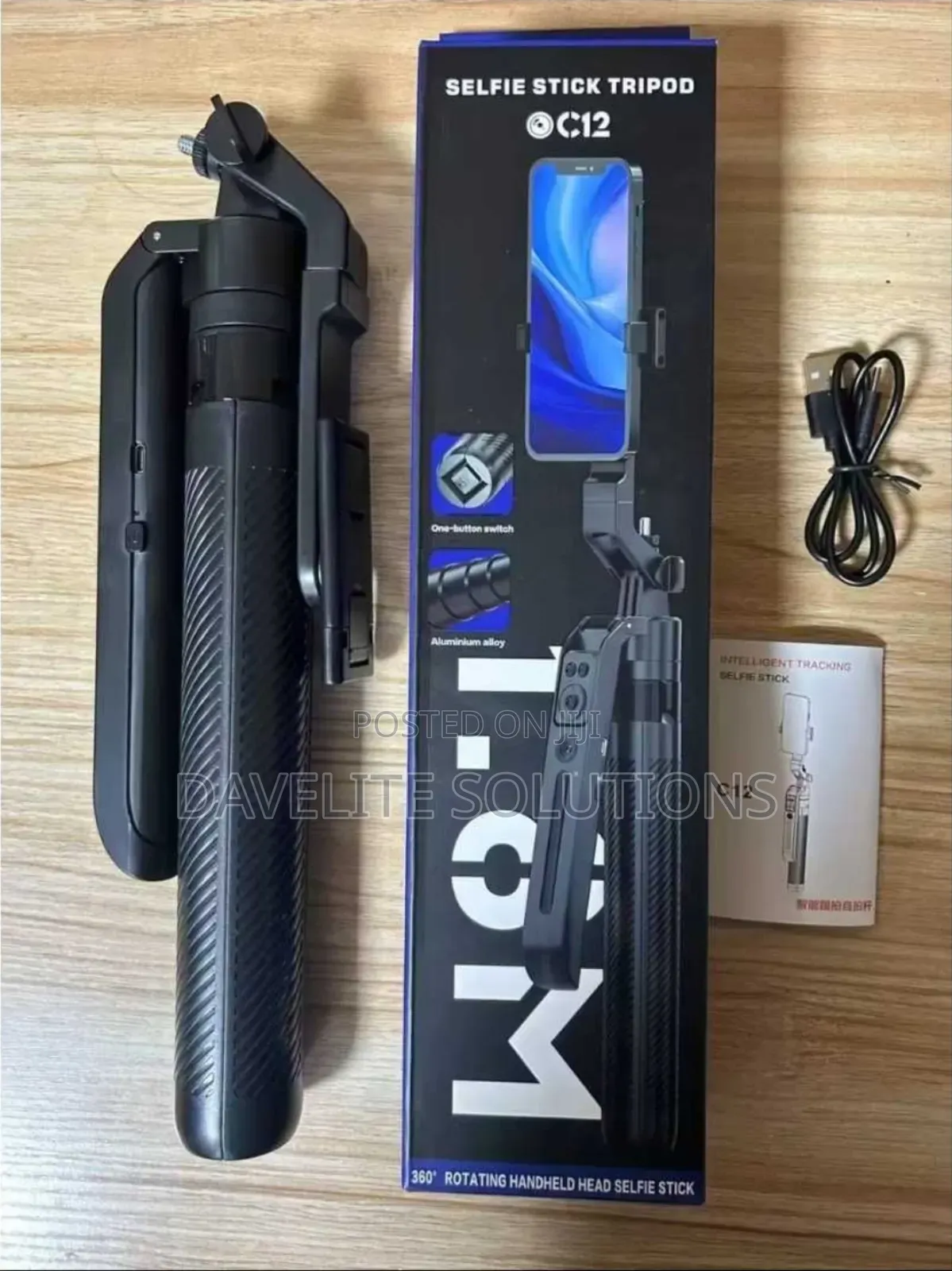C12 Ai Tracking Tripod, Auto Face Tracking