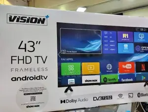 Vision Plus 43" Inch Frameless Smart Android Tv/ HDR Tv /Bt/Cast