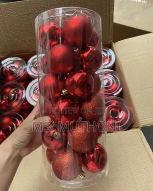 Decorative 6cm, 24 Pieces Christmas Balls