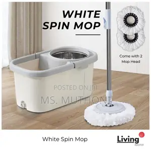 Spin Mop With 2 Mop Heads
