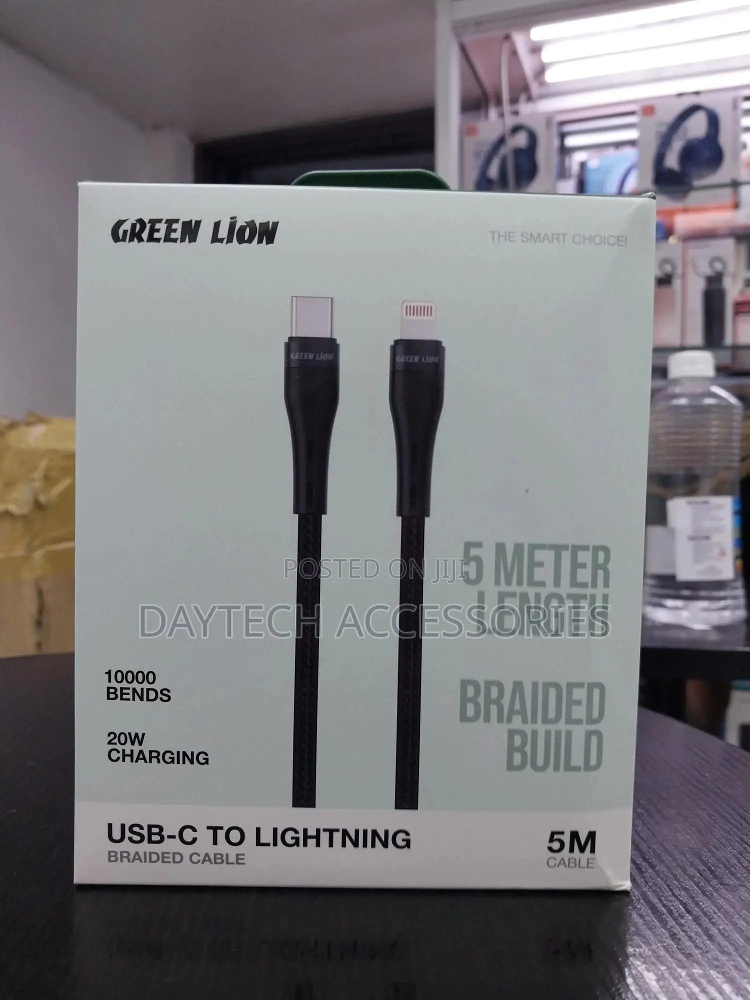 Green Lion Usb-C to Lightning Braided Cable 5m