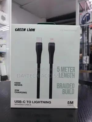 Green Lion Usb-C to Lightning Braided Cable 5m