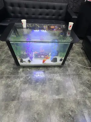 Full Set Glass Aquarium Table - Modern Shape