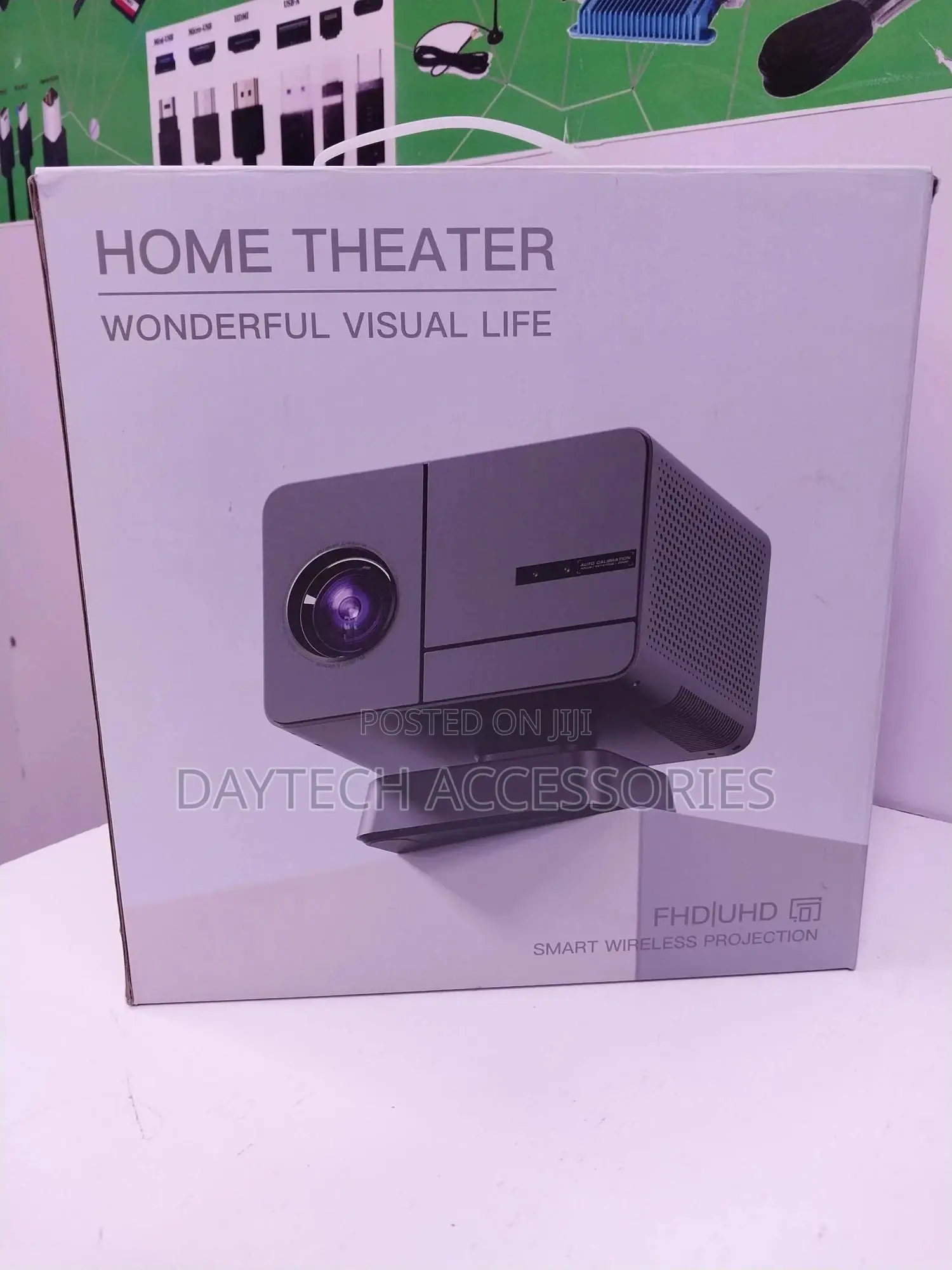 Smart Wireless Projection Home Theater Projector.