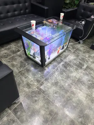 Stylish Angled Aquarium Table - Full Setup