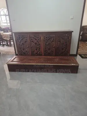 Luxury 6ft Aquarium + Exquisite Carved Teak Furniture –