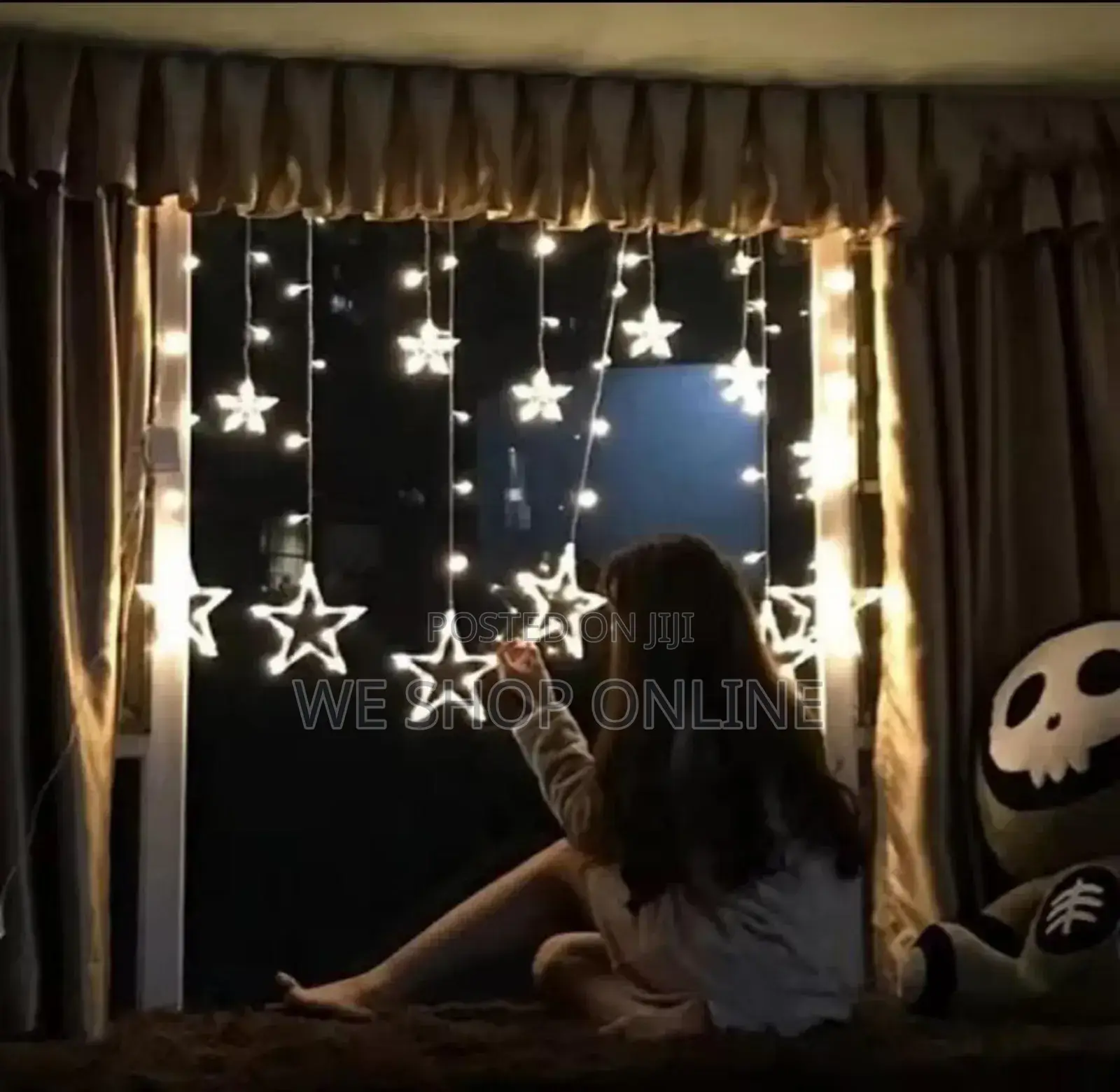 Star Curtain Christmas Decor 1*3m