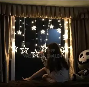 Star Curtain Christmas Decor 1*3m