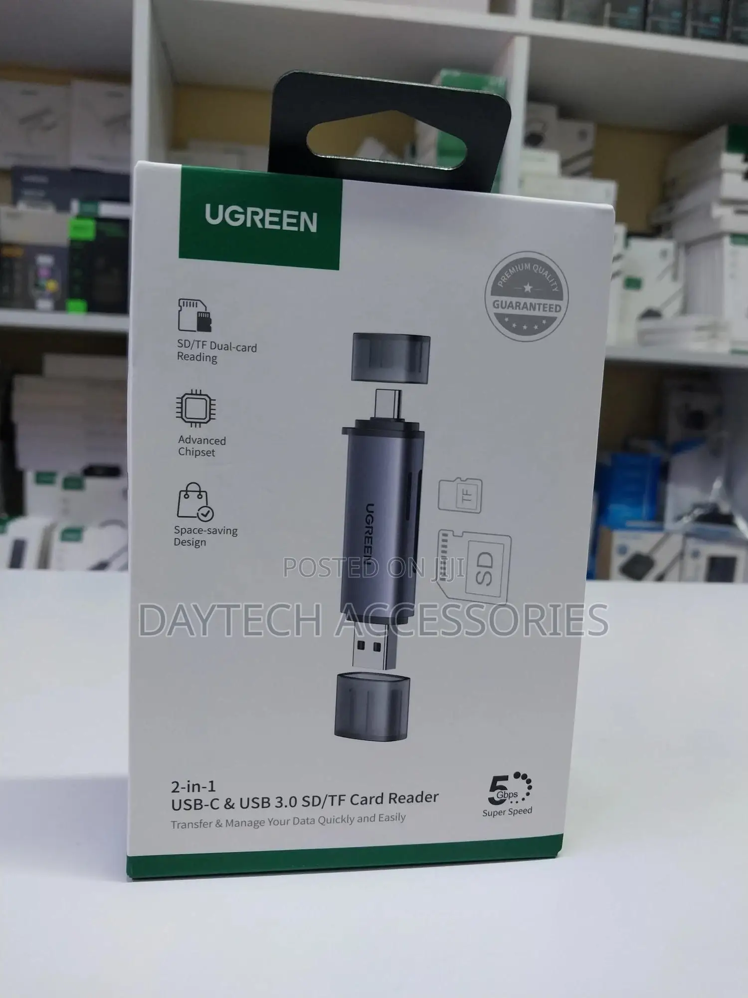 Ugreen Cm185 Usb-C/Usb-a Card Reader (Ug- 50706)
