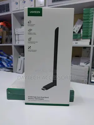 The Ugreen Ac650 High-Gain Dual Band Wireless Wifi Usb Adapter.