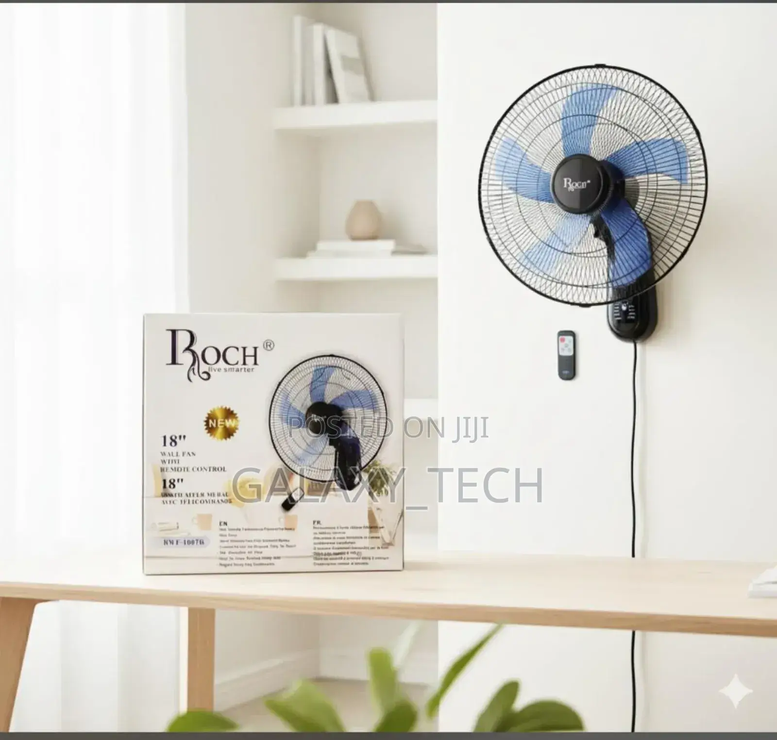 Roch Wall Fan 18 Inches With Remote