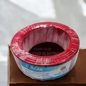 Evin Durable Red 1.5mm 90m PVC Insulated Wiring Electrical Cable
