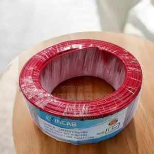 Evin Red 1.5mm 90m PVC Insulated Easy Install Wiring Electrical Cable