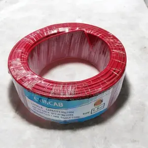 Evin 1.5mm Red Solid Core Indoor Electrical Cable With PVC Sheath