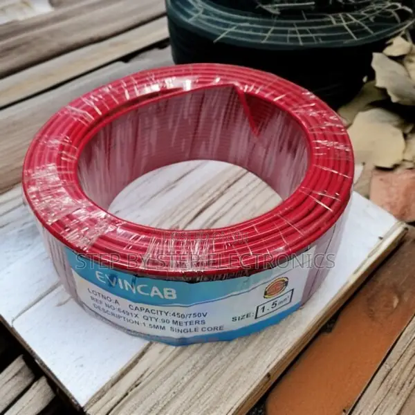 Evin 1.5mm Red Single Core Electrical Cable With Better Flexibility