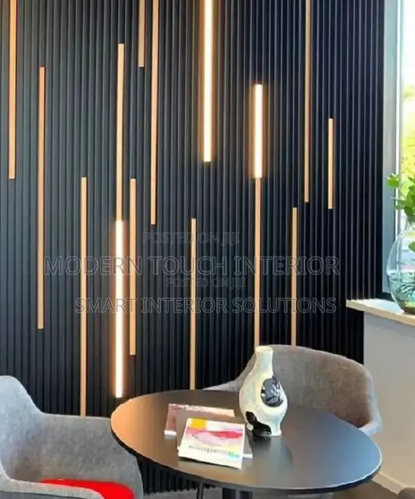 Led-Holder Fluted Wall Panel