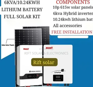 6kva Hybrid Inverter - 10kwh Lithium Battery Total Off-Grid Package