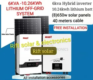 6kva Low Frequency Hybrid Inverter -10.26kwh Lithium Battery Off-Grid
