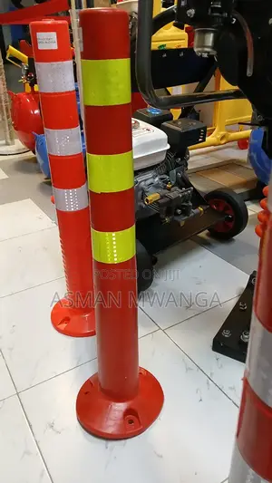 Warning Road Post 75cm