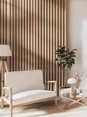 Natural-Wood Fluted Panel