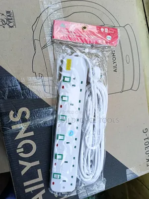 6way Quality Surge Protector 10m Extension