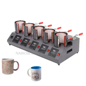 5 Stations Mug Press Machine - Efficient 15oz Sublimation Transfer