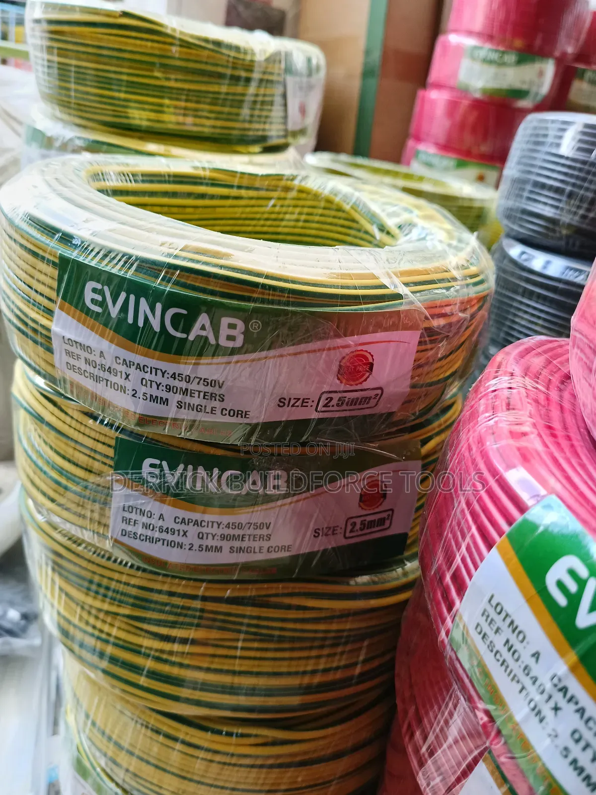 Evincab 2.5mm Single Core Cable