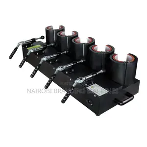 5 Stations Mug Heat Press Machine - 11oz High Efficiency