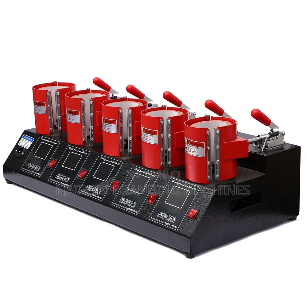 5 Station Mug Press Machine Multi-Functional Digital Ceramic Mug