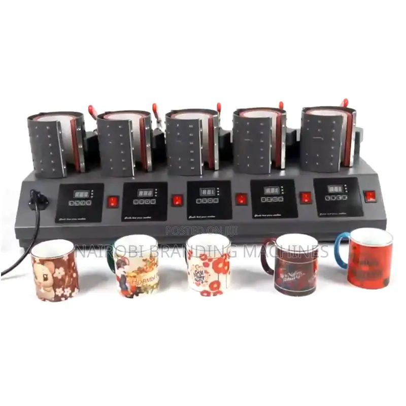 5 Stations Mug Heat Press Machine - Best Quality Mug Prints