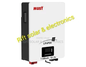Must 7.68kw - 51.2v Best Quality Lithium Ion Solar Battery (150ah)