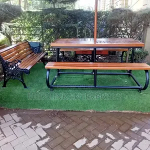 Wooden Metallic Garden Outdoor Benches
