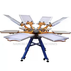 Manual Screen Printer Octopus 6 Color 6 Station