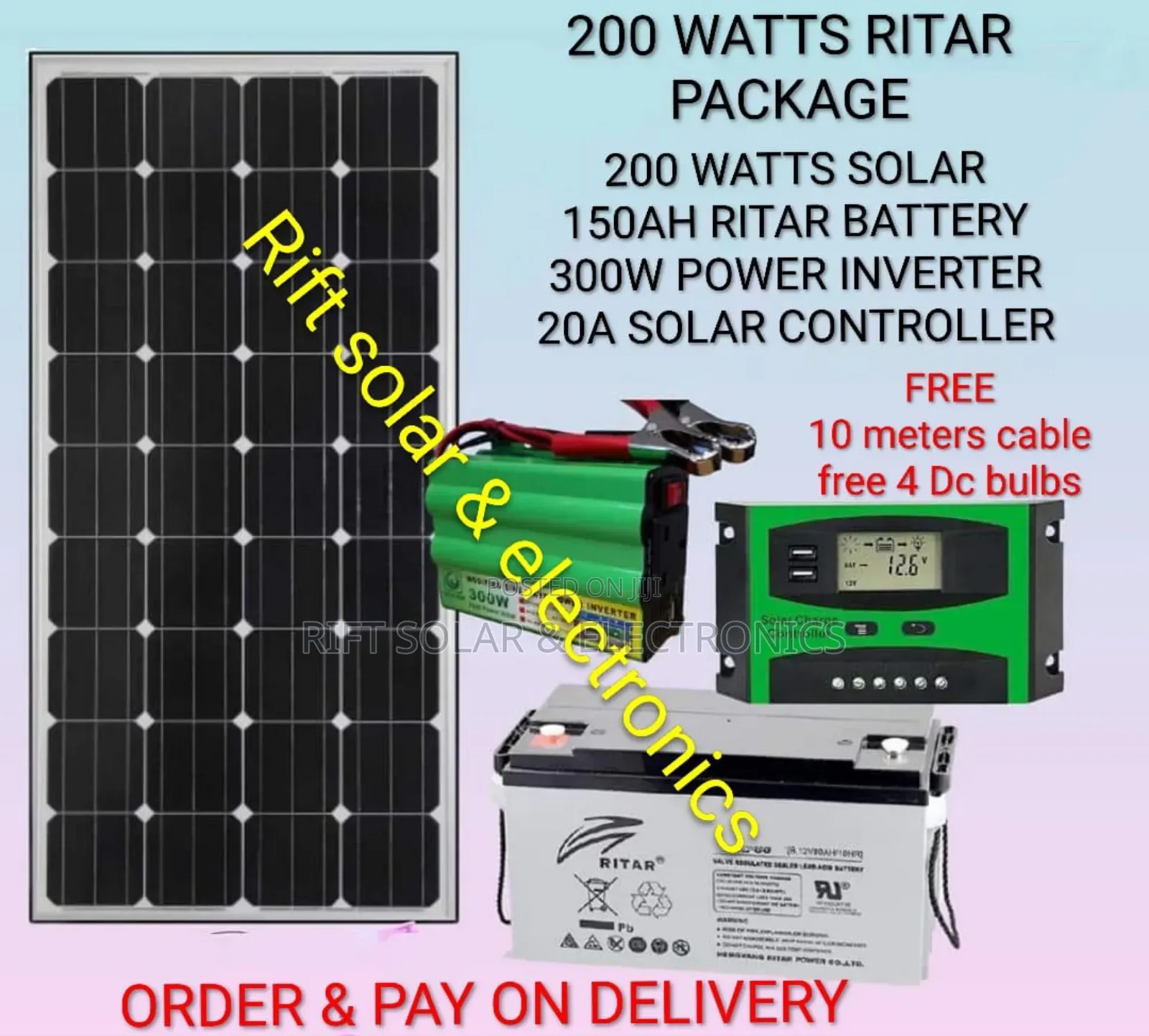 200 Watts Ritar Full Package 5 Years Warranty