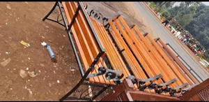 Wooden Metallic Garden Outdoor Bench