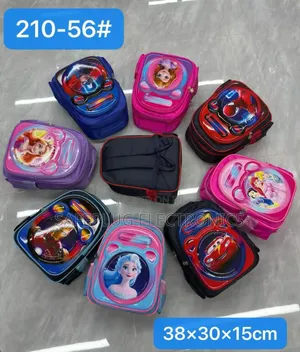 School Bags )Waterproof Backpack - 6 Pockets,