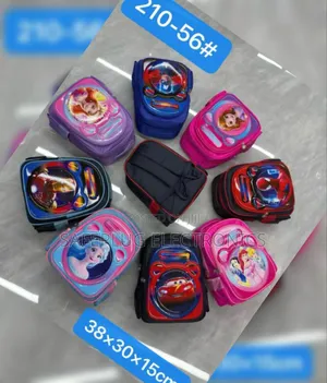 School Bags )Waterproof Backpack - 6 Pockets,