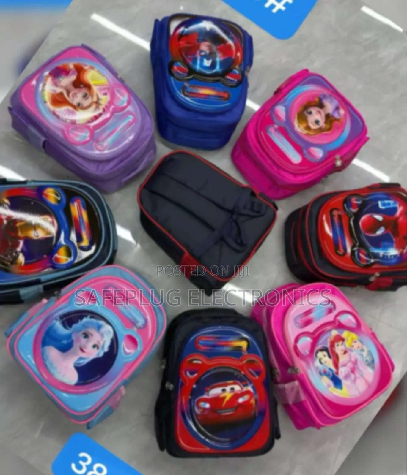 School Bags )Waterproof Backpack - 6 Pockets,