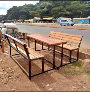 Wooden Metallic Garden Outdoor Benches