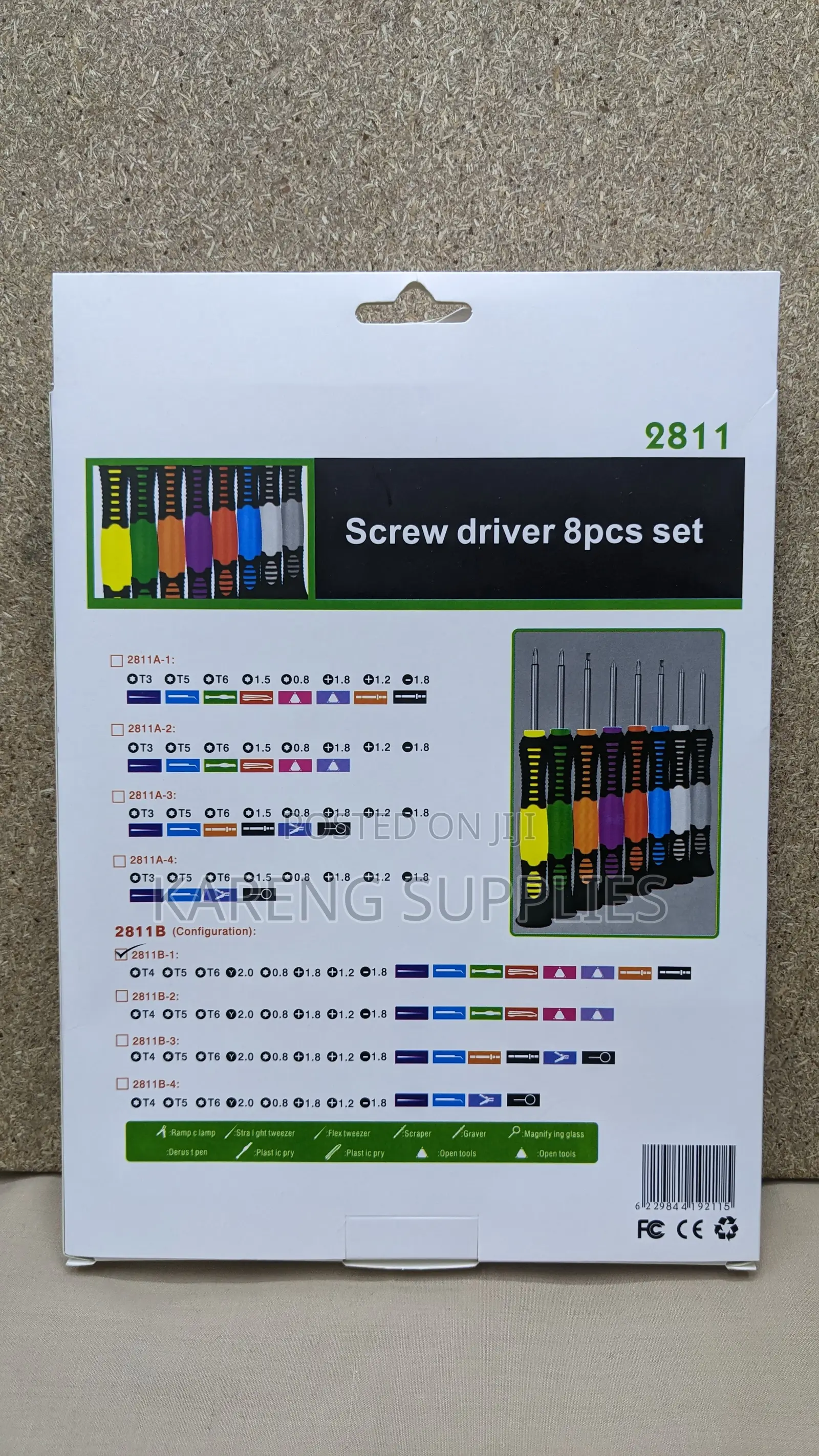2811 Screw Driver 8pcs Set