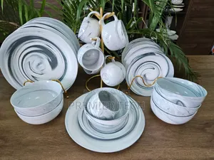 High Quality Gray Dinner Set With Pot Mug
