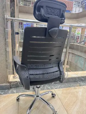Secretarial Mesh Office Chair With Headrest