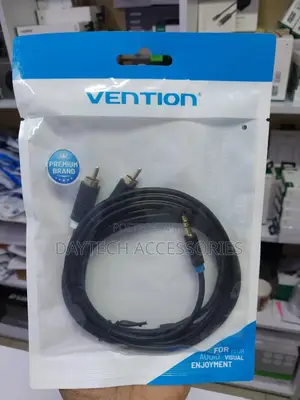 Vention 3.55m Male to 2-Male Rca Adapter Cable 1.5m (Black)